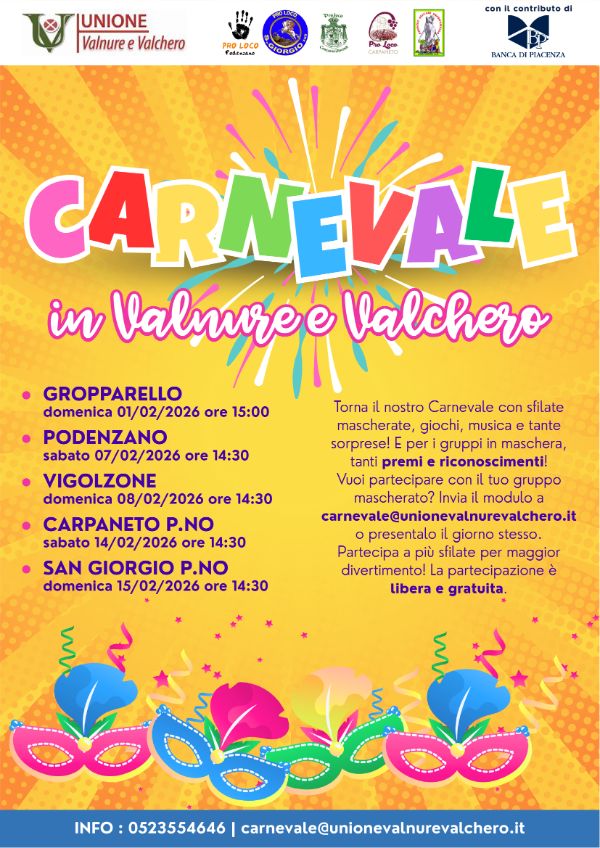 Locandina carnevale 2026
