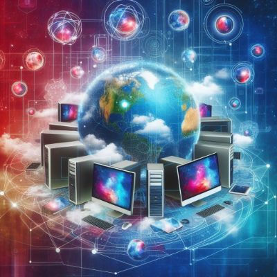 immagine computer collegati
